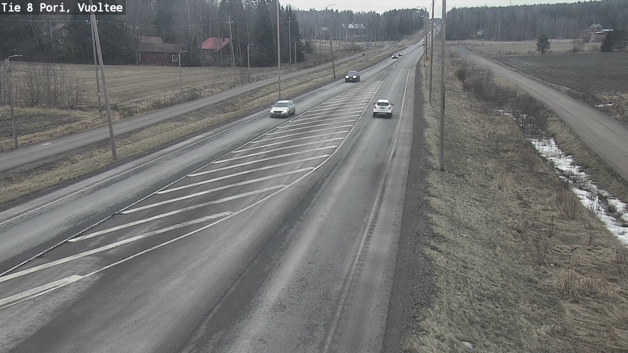 Weather Camera Image Road 8 Pori, Vuoltee, Pori, Satakunta