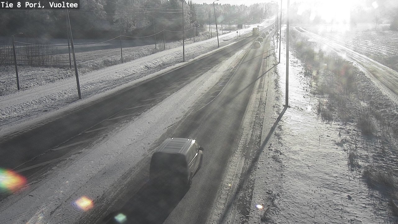 Weather Camera Image Väg 8 Björneborg, Vuoltee, Pori, Satakunta