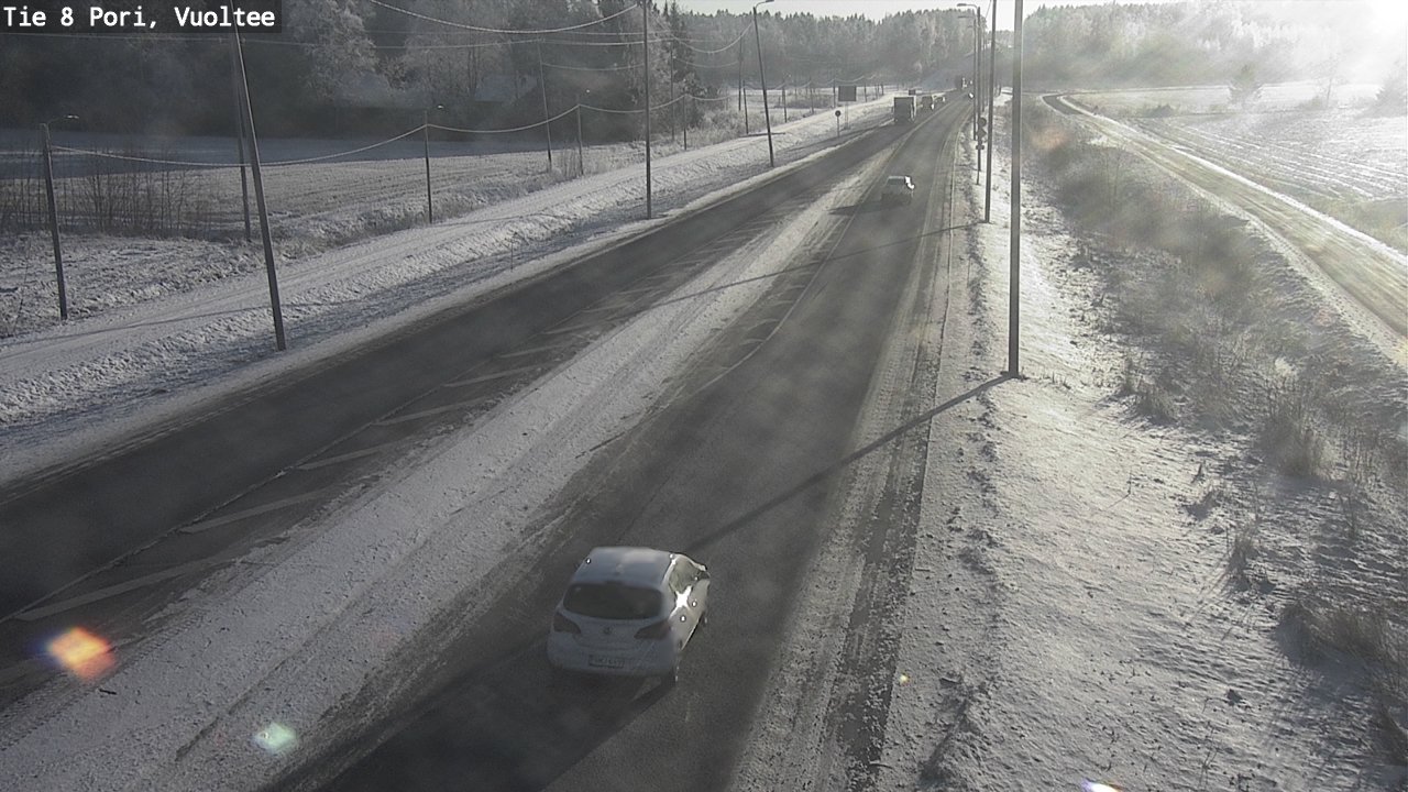 Weather Camera Image Väg 8 Björneborg, Vuoltee, Pori, Satakunta