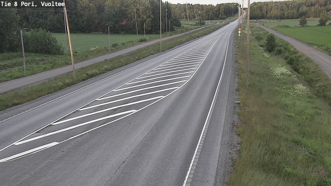 Weather Camera Image Väg 8 Björneborg, Vuoltee, Pori, Satakunta