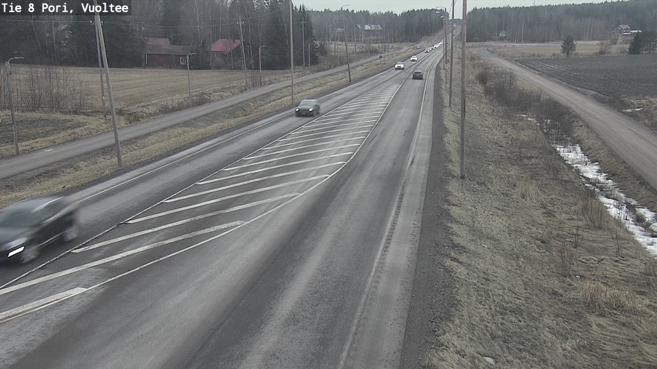 Weather Camera Image Road 8 Pori, Vuoltee, Pori, Satakunta