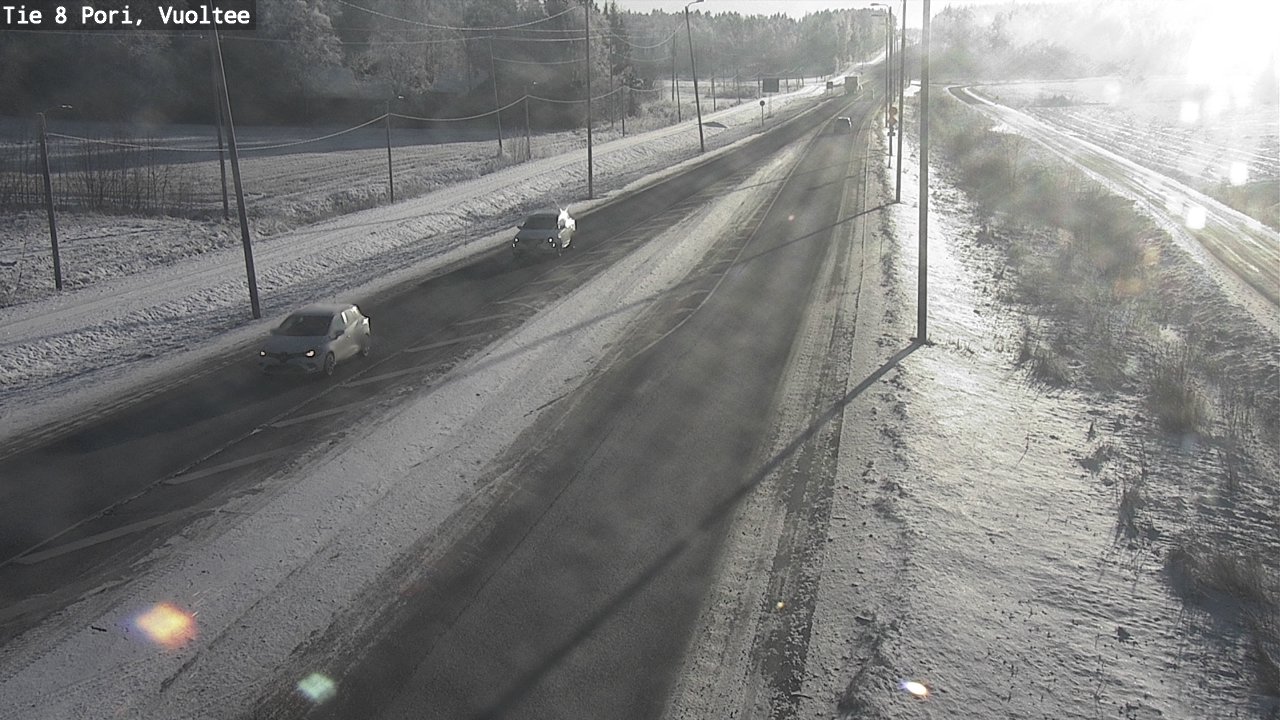 Weather Camera Image Väg 8 Björneborg, Vuoltee, Pori, Satakunta