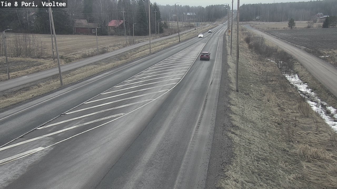 Weather Camera Image Väg 8 Björneborg, Vuoltee, Pori, Satakunta