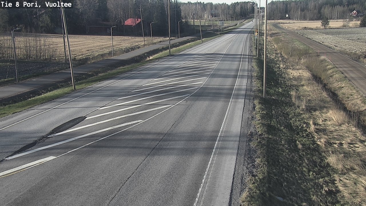 Weather Camera Image Road 8 Pori, Vuoltee, Pori, Satakunta