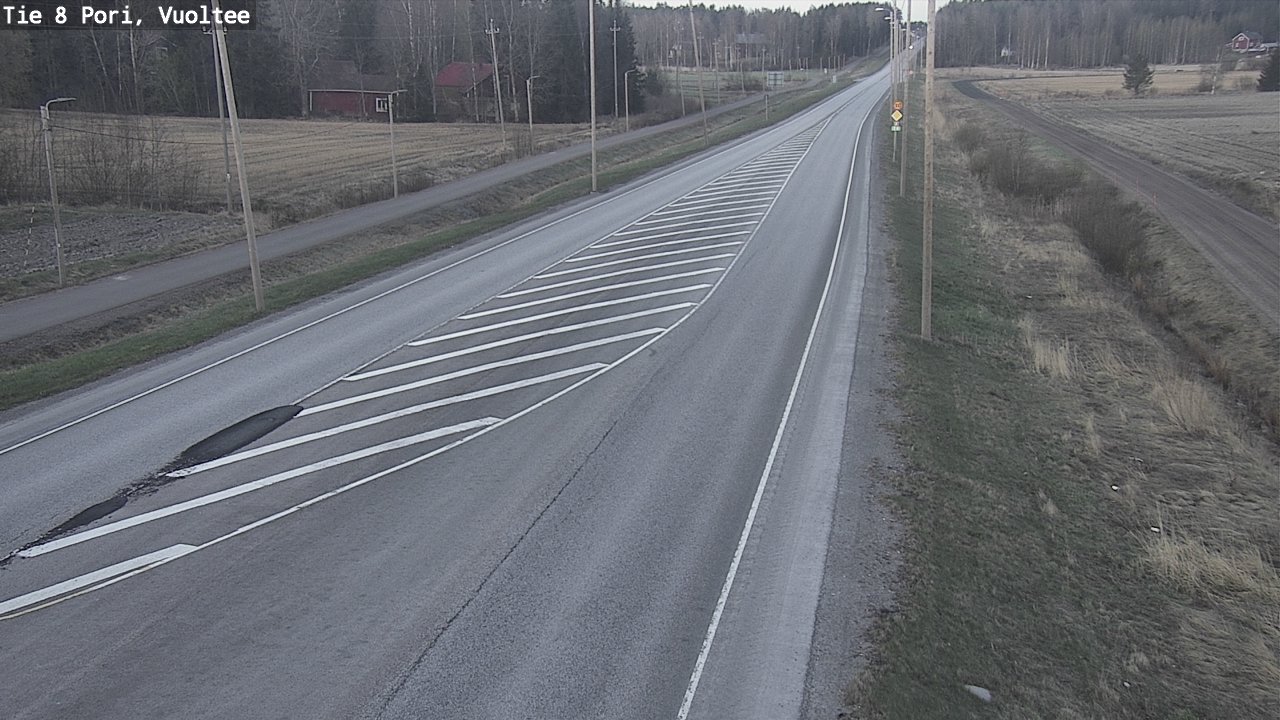 Weather Camera Image Road 8 Pori, Vuoltee, Pori, Satakunta