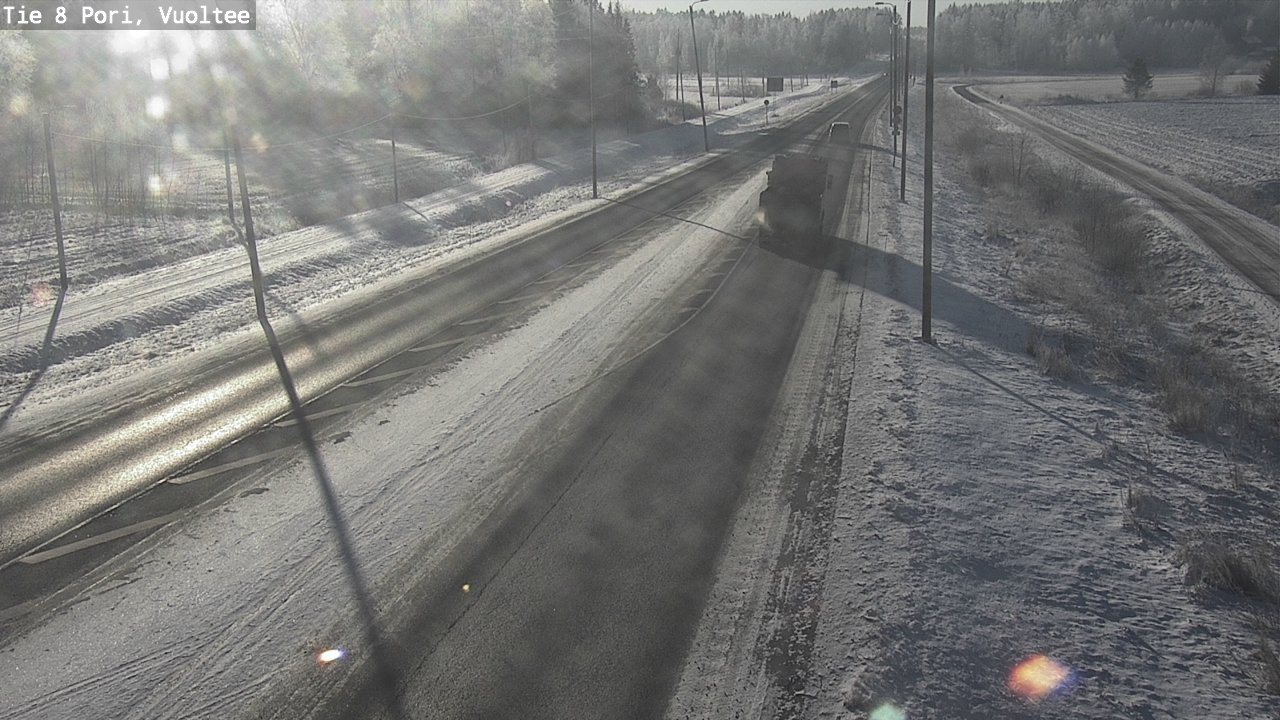 Weather Camera Image Väg 8 Björneborg, Vuoltee, Pori, Satakunta