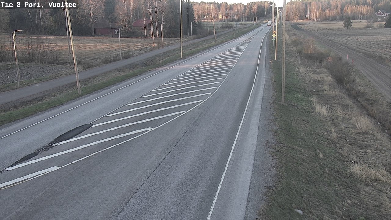 Weather Camera Image Road 8 Pori, Vuoltee, Pori, Satakunta