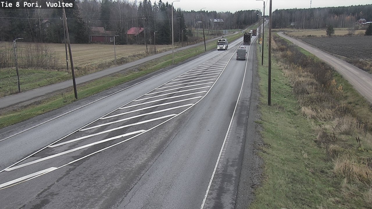 Kelikamerat Kuva Tie 8 Pori, Vuoltee, Pori, Satakunta