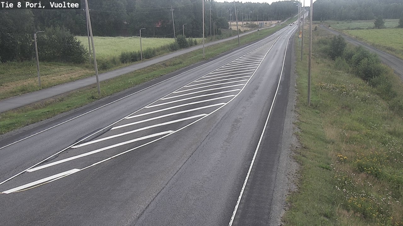 Weather Camera Image Road 8 Pori, Vuoltee, Pori, Satakunta