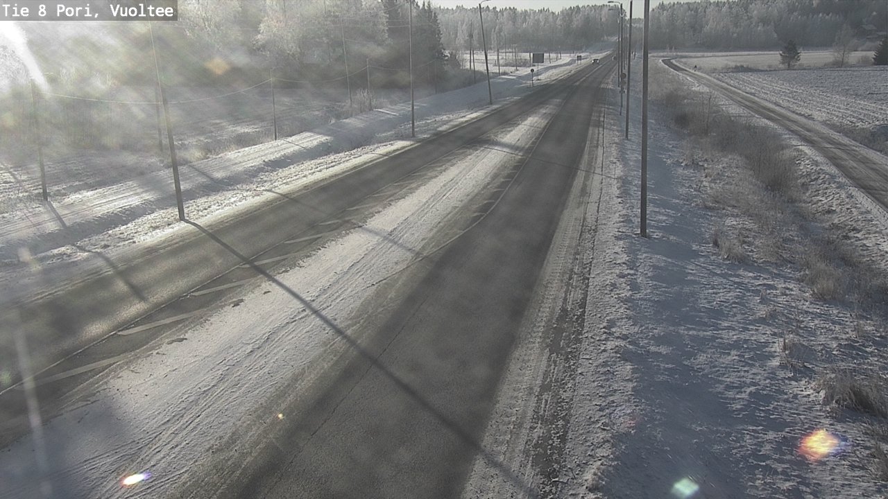 Weather Camera Image Väg 8 Björneborg, Vuoltee, Pori, Satakunta