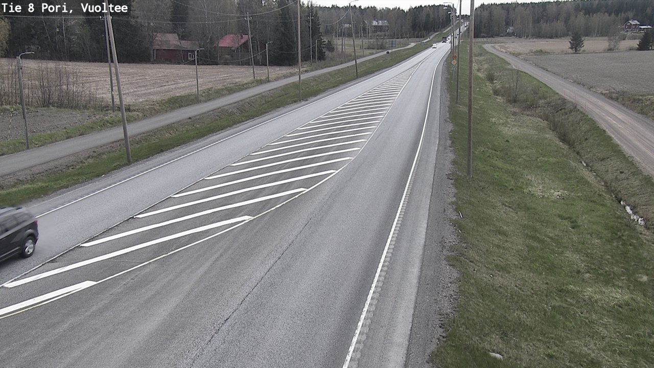 Weather Camera Image Road 8 Pori, Vuoltee, Pori, Satakunta