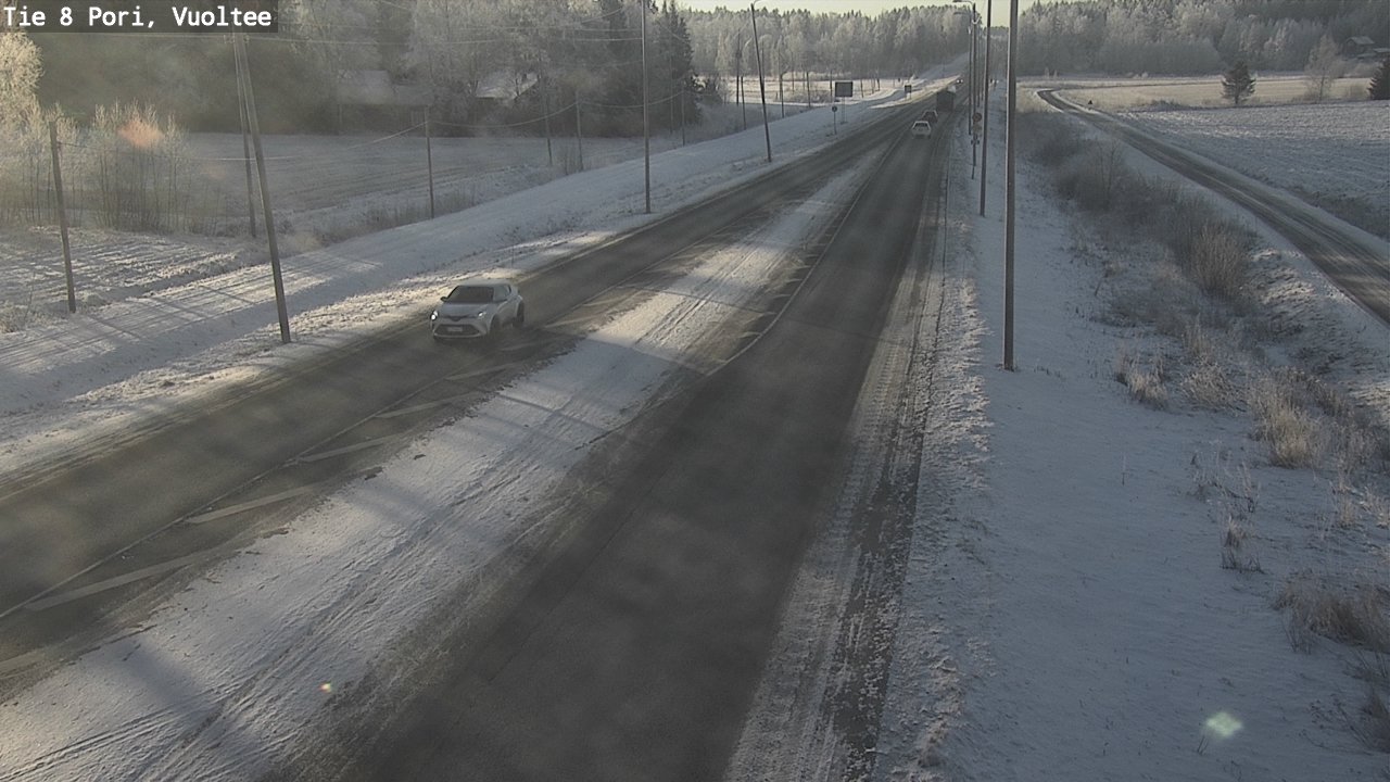 Weather Camera Image Väg 8 Björneborg, Vuoltee, Pori, Satakunta