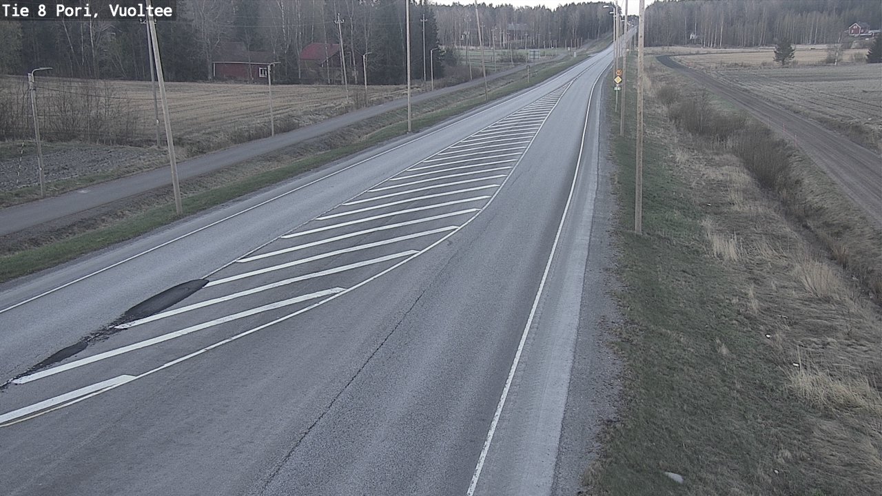 Weather Camera Image Road 8 Pori, Vuoltee, Pori, Satakunta