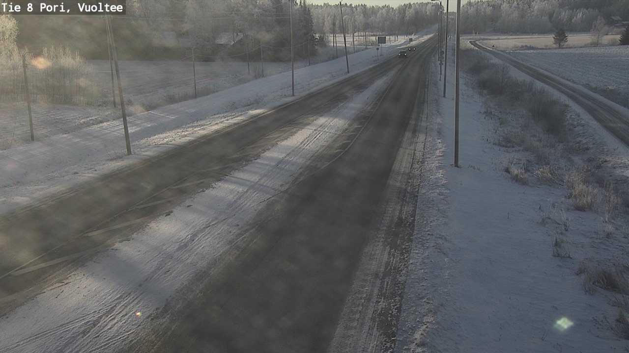 Weather Camera Image Väg 8 Björneborg, Vuoltee, Pori, Satakunta
