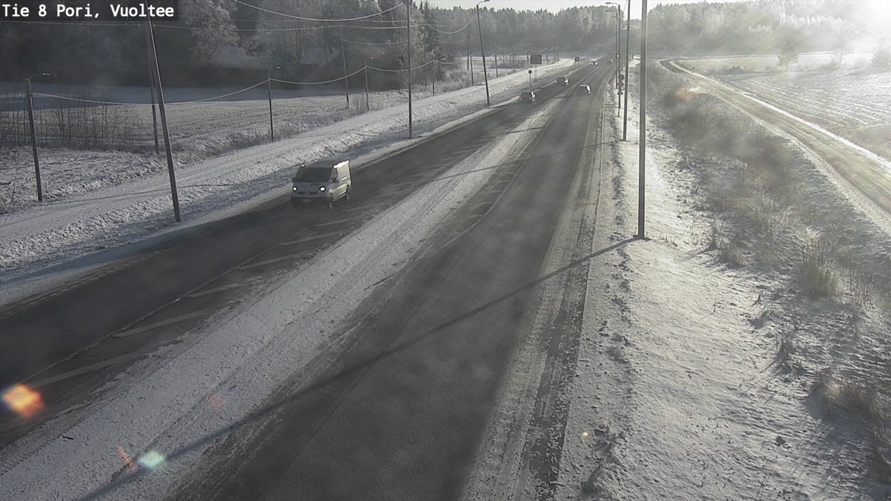 Weather Camera Image Väg 8 Björneborg, Vuoltee, Pori, Satakunta