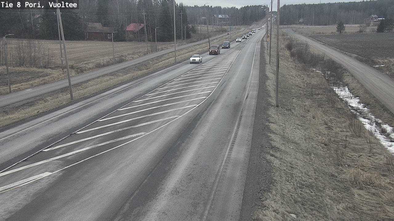 Weather Camera Image Road 8 Pori, Vuoltee, Pori, Satakunta