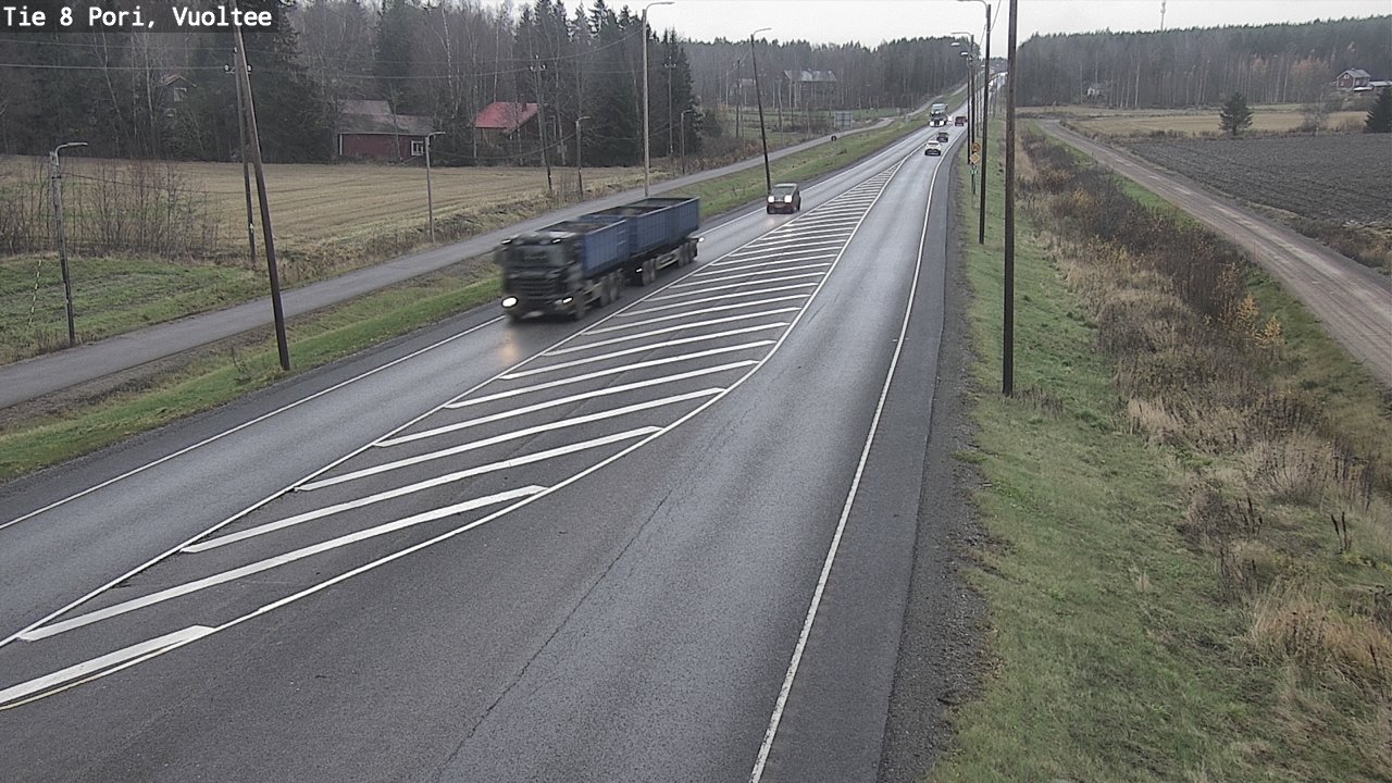 Kelikamerat Kuva Tie 8 Pori, Vuoltee, Pori, Satakunta