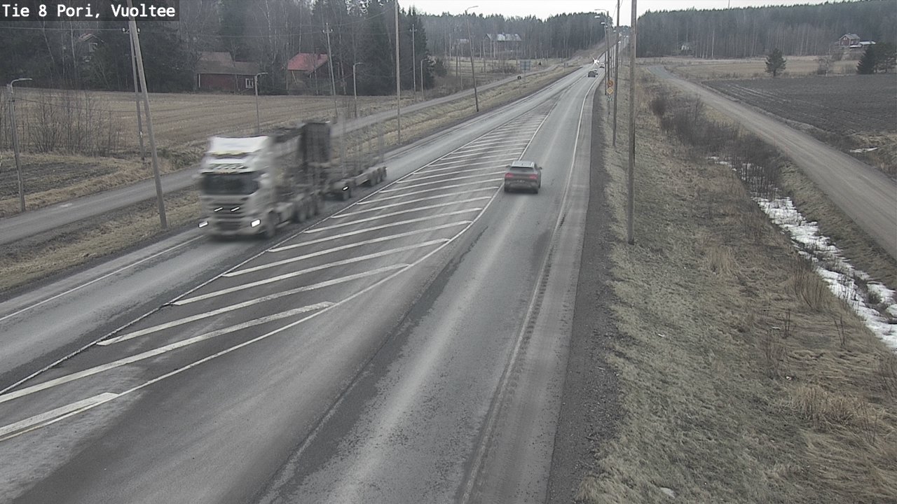 Weather Camera Image Väg 8 Björneborg, Vuoltee, Pori, Satakunta