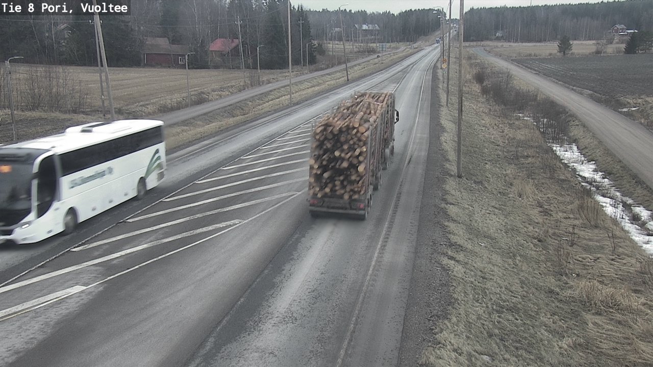 Weather Camera Image Väg 8 Björneborg, Vuoltee, Pori, Satakunta