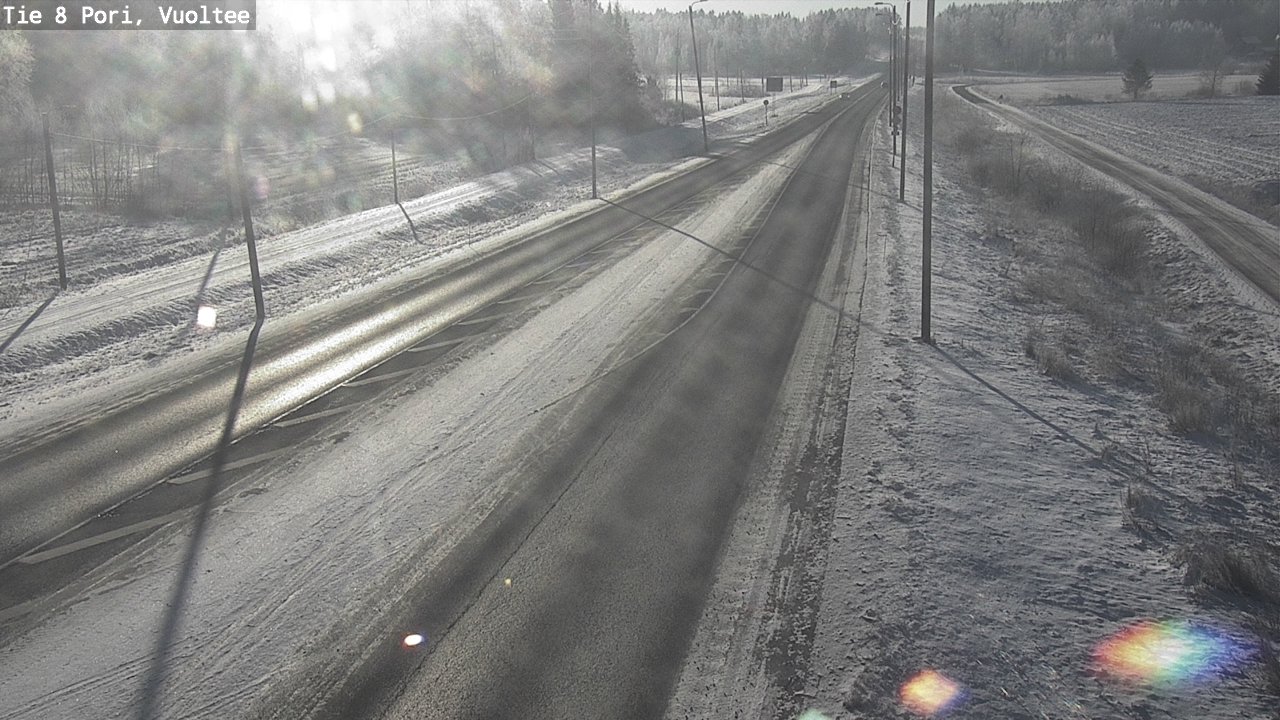 Weather Camera Image Väg 8 Björneborg, Vuoltee, Pori, Satakunta