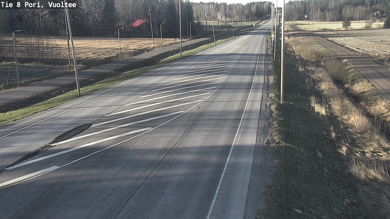 Weather Camera Image Road 8 Pori, Vuoltee, Pori, Satakunta