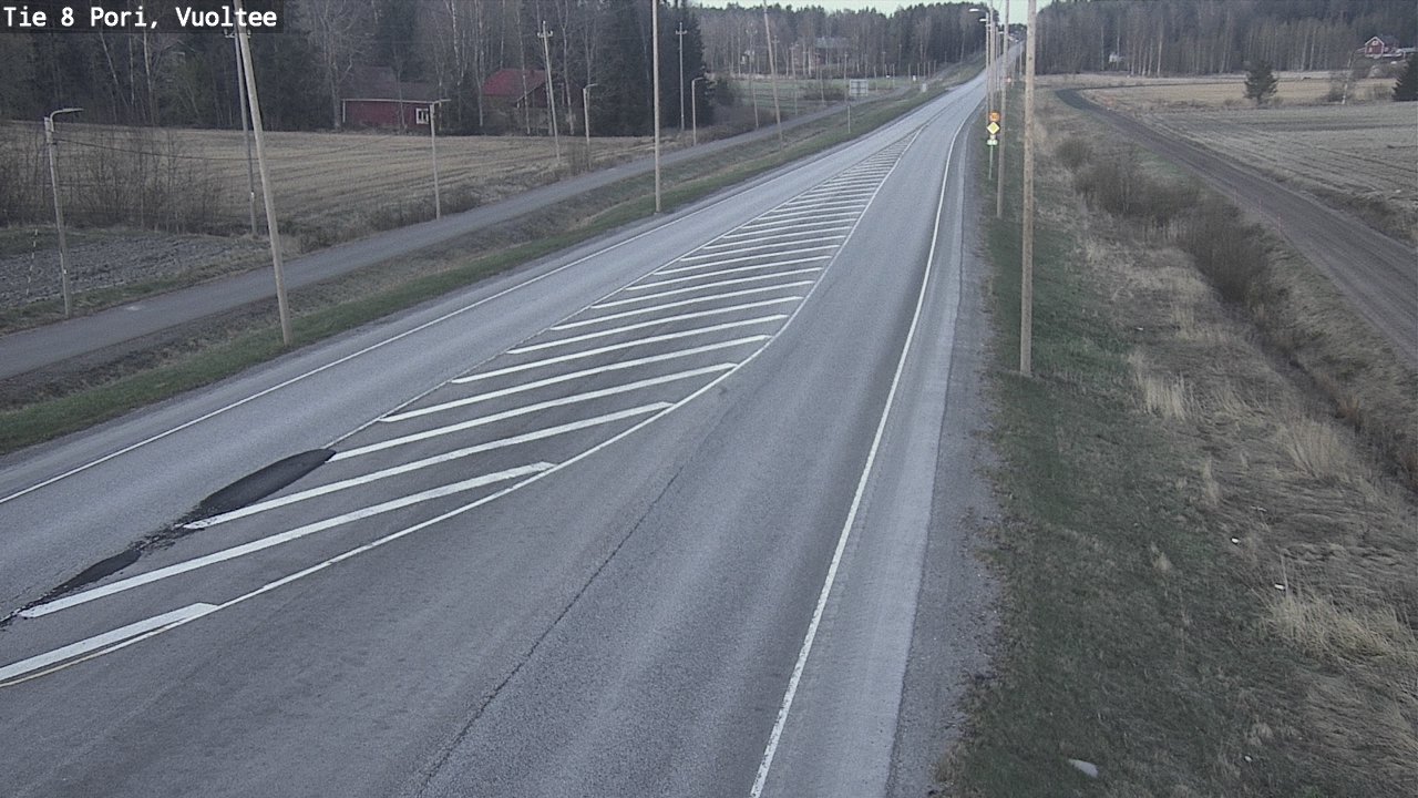 Weather Camera Image Väg 8 Björneborg, Vuoltee, Pori, Satakunta