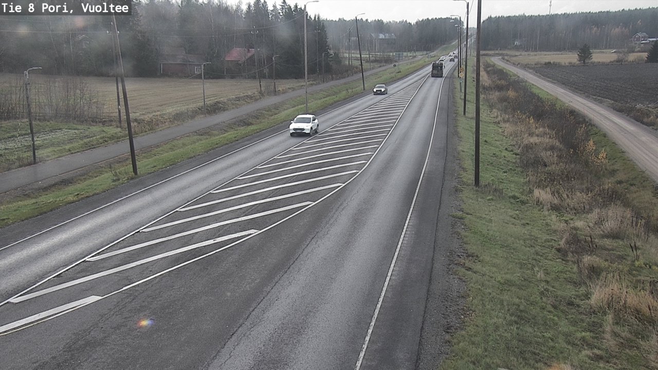 Kelikamerat Kuva Tie 8 Pori, Vuoltee, Pori, Satakunta