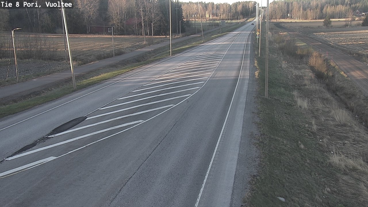 Weather Camera Image Road 8 Pori, Vuoltee, Pori, Satakunta