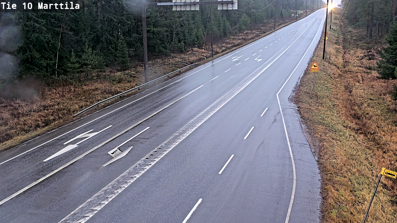 Weather Camera Image Väg 10 S:t Mårtens, Marttila, Varsinais-Suomi