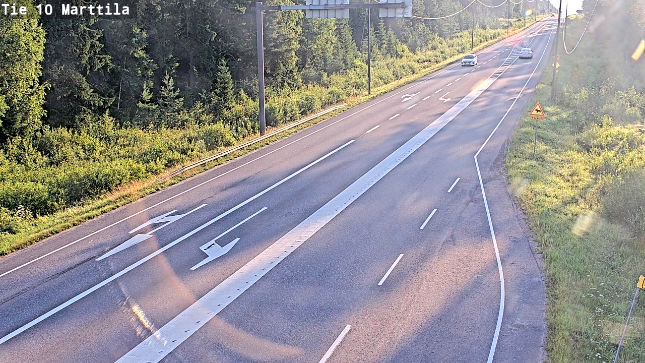 Weather Camera Image Väg 10 S:t Mårtens, Marttila, Varsinais-Suomi