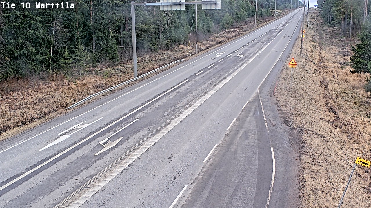 Weather Camera Image Väg 10 S:t Mårtens, Marttila, Varsinais-Suomi