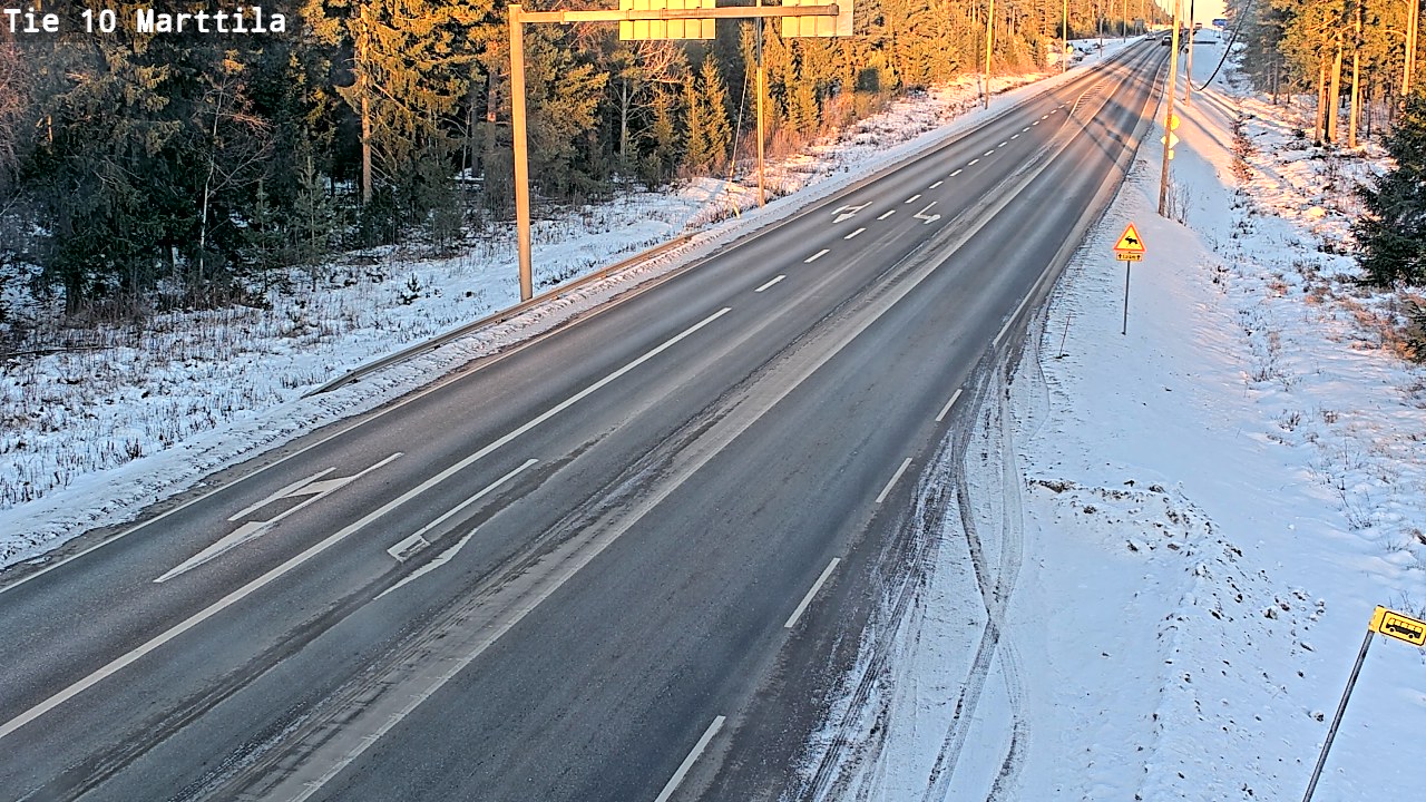 Weather Camera Image Väg 10 S:t Mårtens, Marttila, Varsinais-Suomi