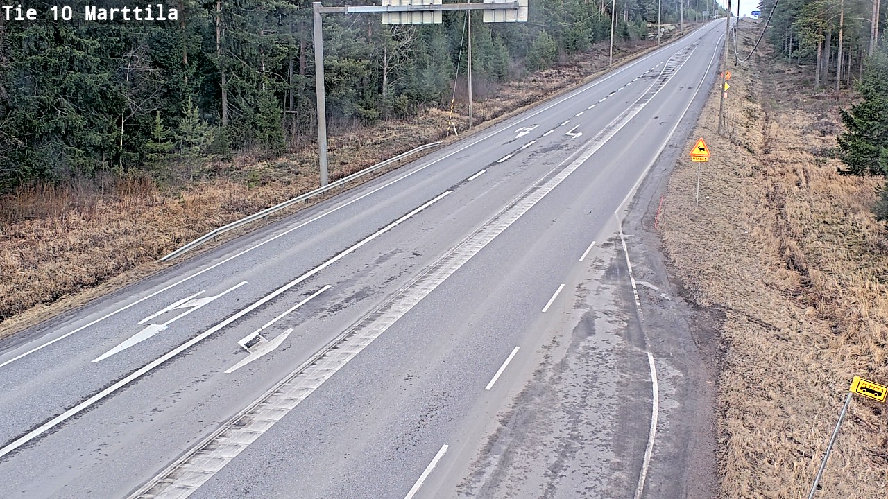 Weather Camera Image Väg 10 S:t Mårtens, Marttila, Varsinais-Suomi
