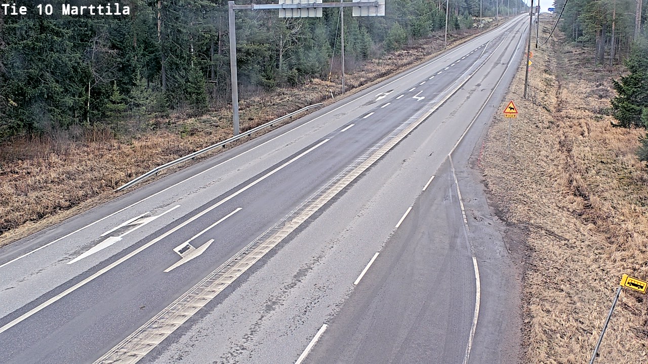 Weather Camera Image Väg 10 S:t Mårtens, Marttila, Varsinais-Suomi