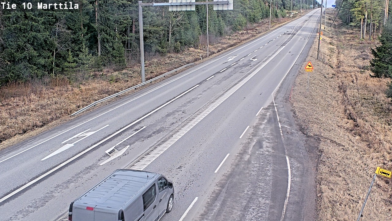 Weather Camera Image Väg 10 S:t Mårtens, Marttila, Varsinais-Suomi