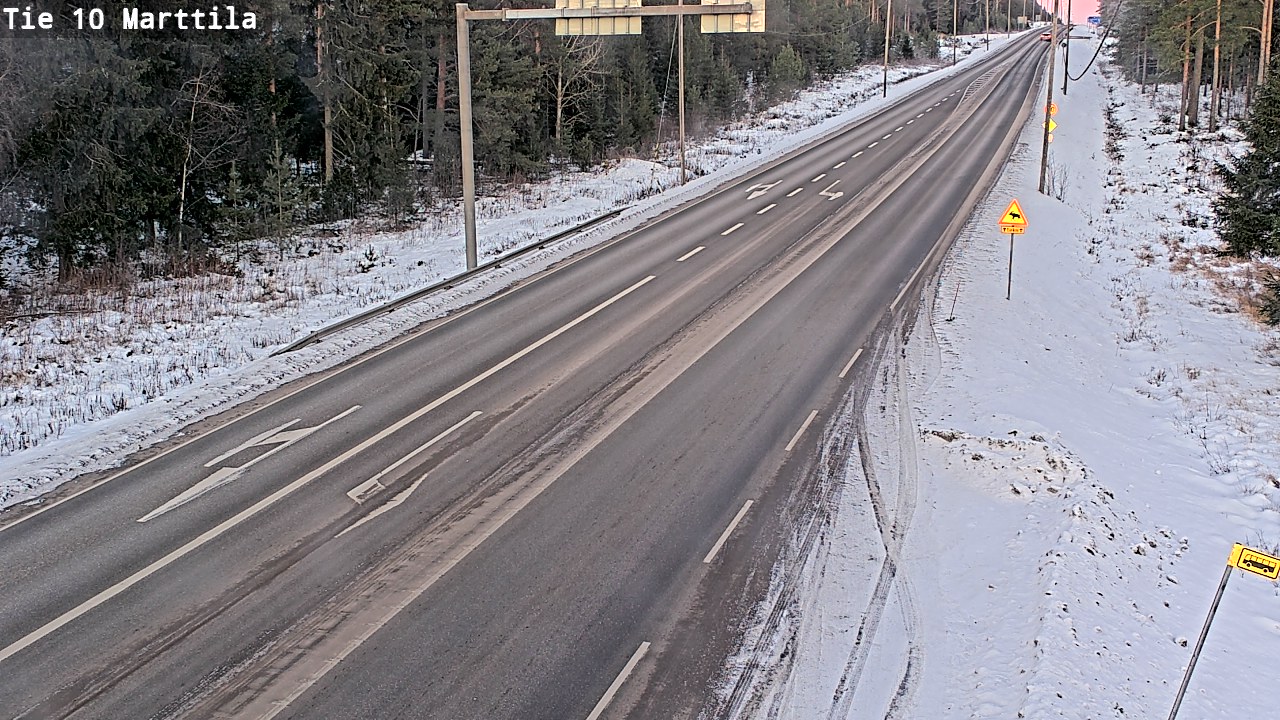 Weather Camera Image Väg 10 S:t Mårtens, Marttila, Varsinais-Suomi