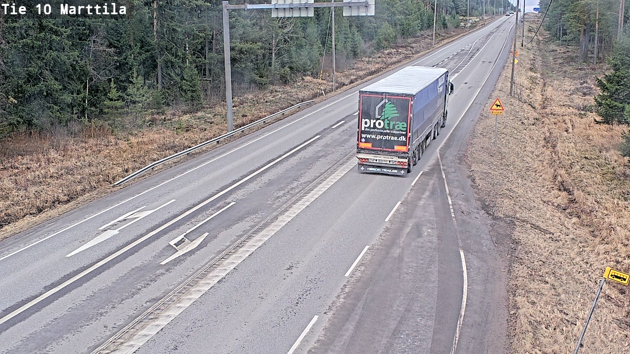 Weather Camera Image Väg 10 S:t Mårtens, Marttila, Varsinais-Suomi