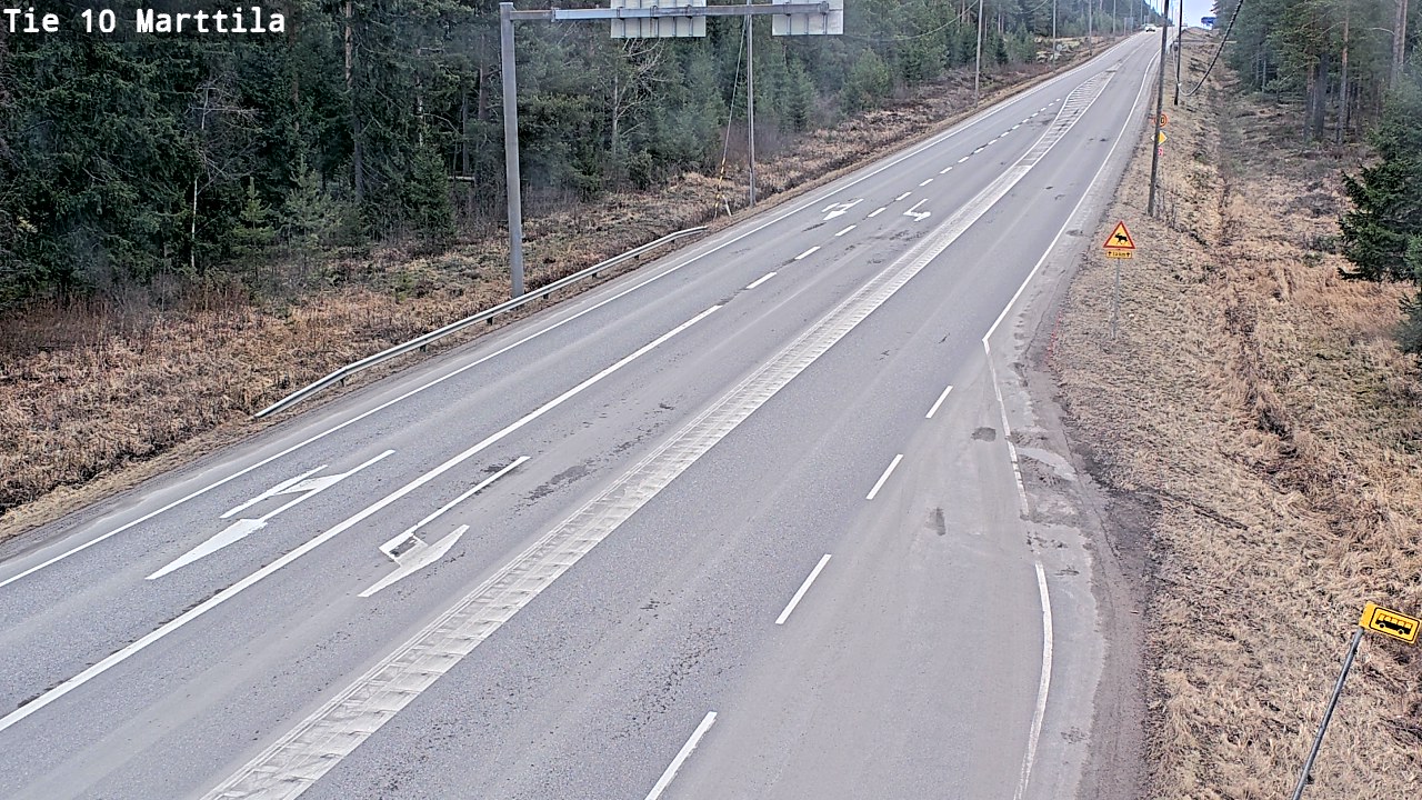 Weather Camera Image Väg 10 S:t Mårtens, Marttila, Varsinais-Suomi