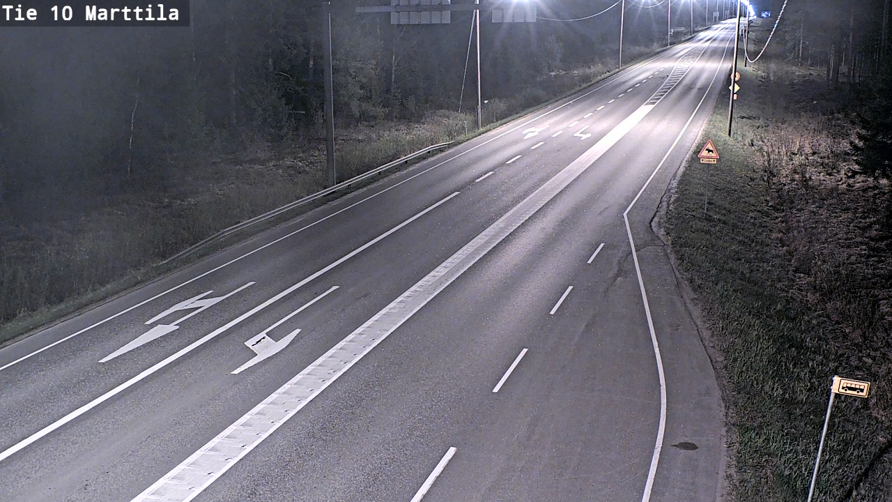 Weather Camera Image Väg 10 S:t Mårtens, Marttila, Varsinais-Suomi