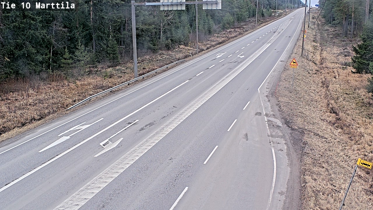 Weather Camera Image Väg 10 S:t Mårtens, Marttila, Varsinais-Suomi