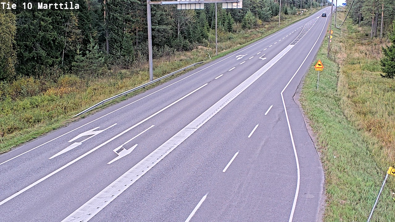 Weather Camera Image Väg 10 S:t Mårtens, Marttila, Varsinais-Suomi