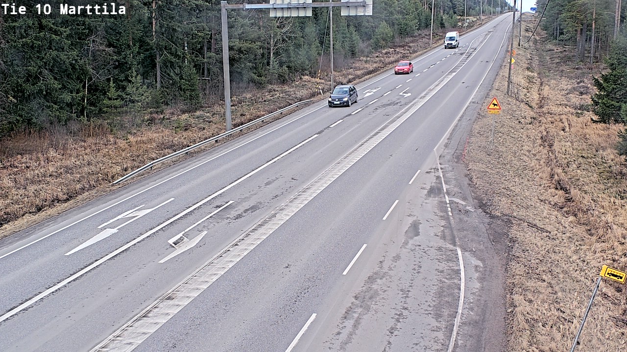 Weather Camera Image Väg 10 S:t Mårtens, Marttila, Varsinais-Suomi