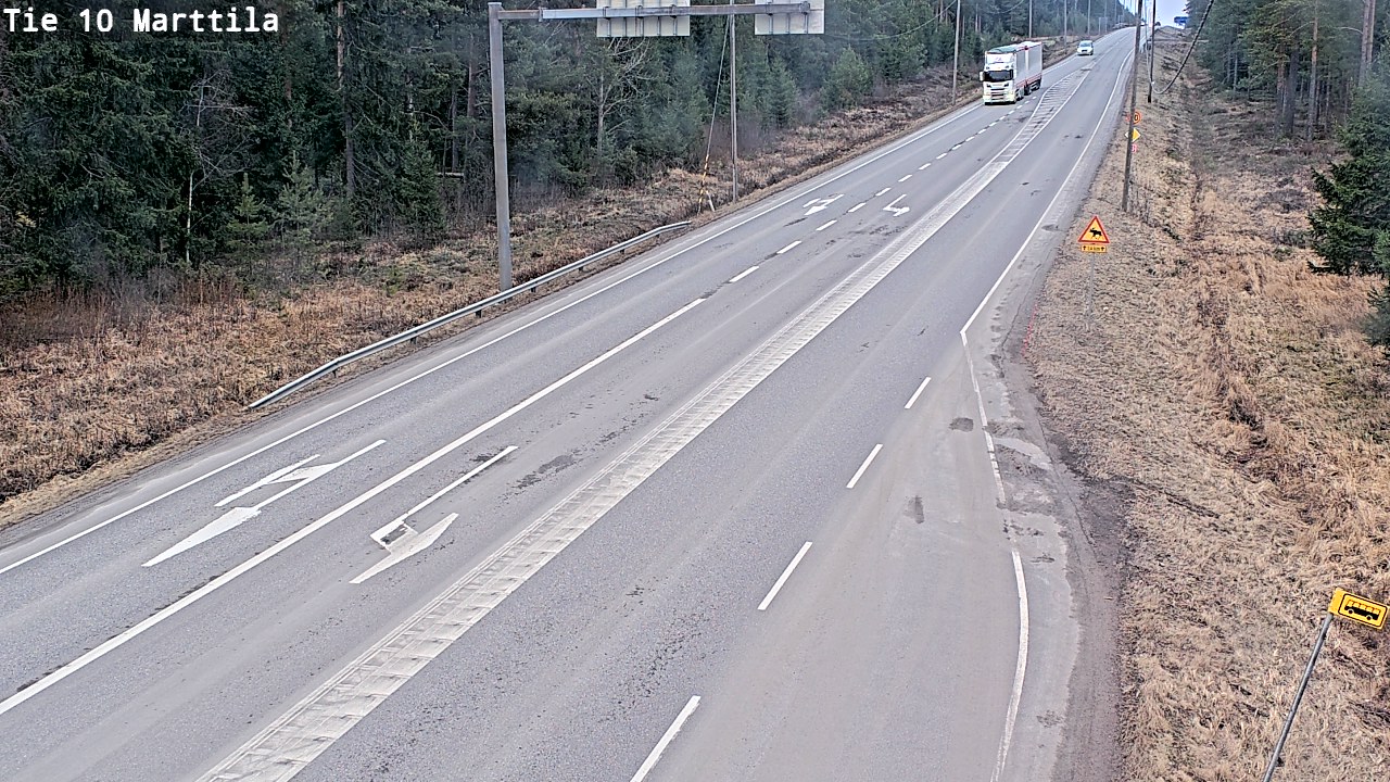 Weather Camera Image Väg 10 S:t Mårtens, Marttila, Varsinais-Suomi