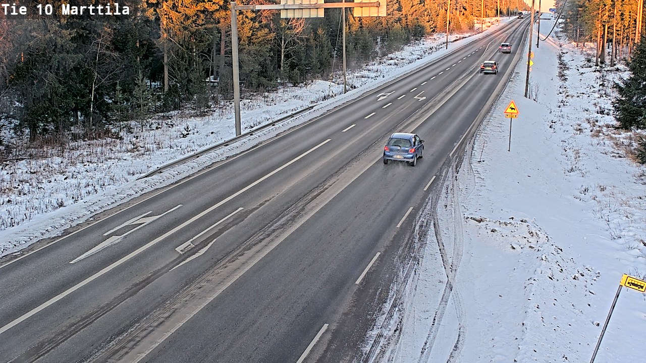 Weather Camera Image Väg 10 S:t Mårtens, Marttila, Varsinais-Suomi