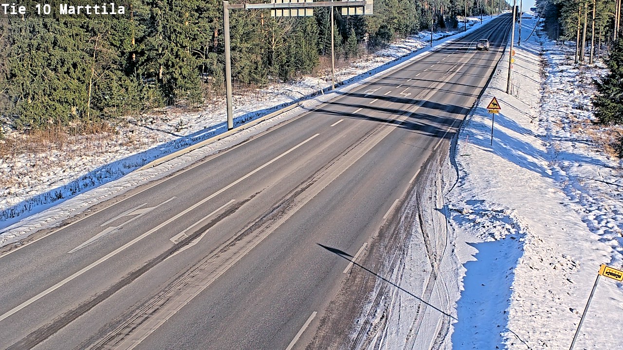 Weather Camera Image Väg 10 S:t Mårtens, Marttila, Varsinais-Suomi