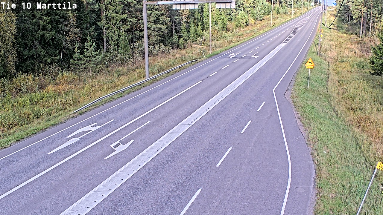 Weather Camera Image Väg 10 S:t Mårtens, Marttila, Varsinais-Suomi