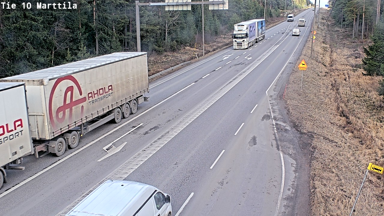 Weather Camera Image Väg 10 S:t Mårtens, Marttila, Varsinais-Suomi