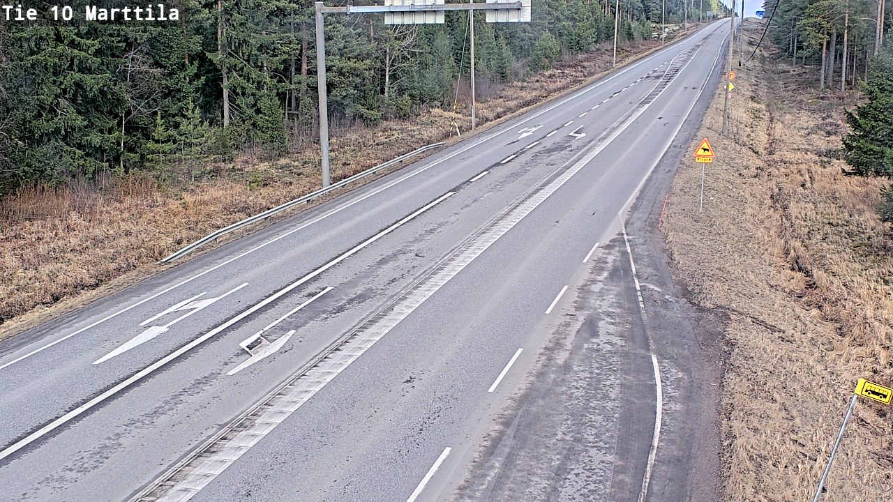 Weather Camera Image Väg 10 S:t Mårtens, Marttila, Varsinais-Suomi