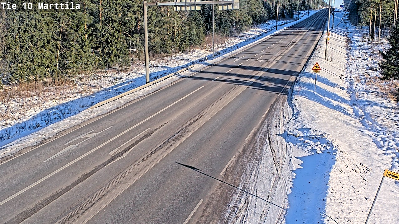 Weather Camera Image Väg 10 S:t Mårtens, Marttila, Varsinais-Suomi