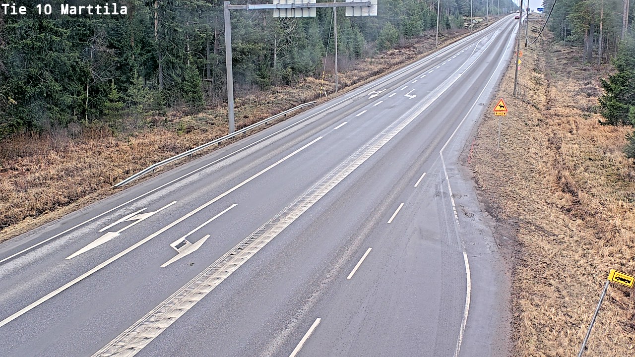 Weather Camera Image Väg 10 S:t Mårtens, Marttila, Varsinais-Suomi